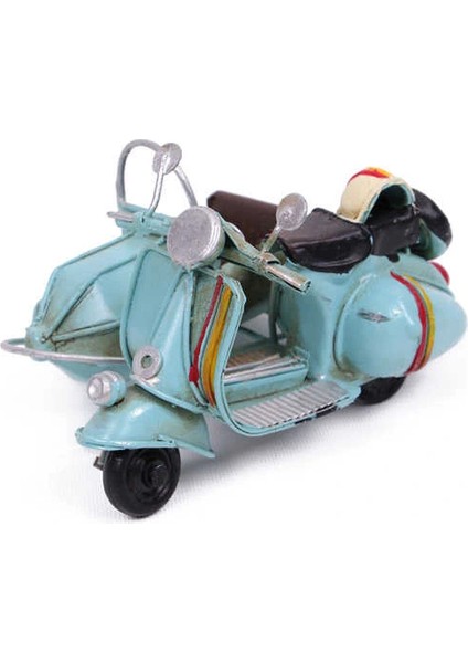 Dekoratif Metal Scooter Sepetli modelleri