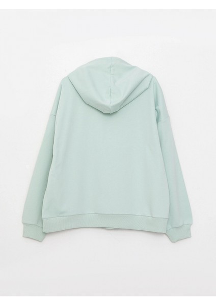 Lcw Vision Yeşil Kapüşonlu Düz Uzun Kollu Kadın Sweatshirt fiyatları