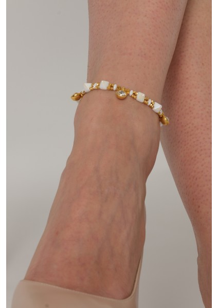 db DİLEK BAŞ TASARIM Piramit Boncuklu Halhal modelleri