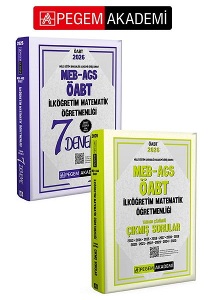 PEGEM AKADEMİ 2026 MEB AGS ÖABT İlköğretim Matematik Öğretmenliği