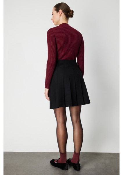 Pileli Mini Triko Etek 69202-26K indirimleri