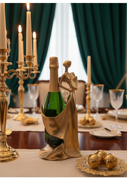 Şaraplık Zarif Kadın Flamenko Gold-Bronz fiyatları