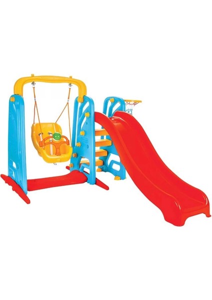 Çocuk 2'si Bir Arada Tasarım Kaydırak ve Salıncak Oyun Parkı