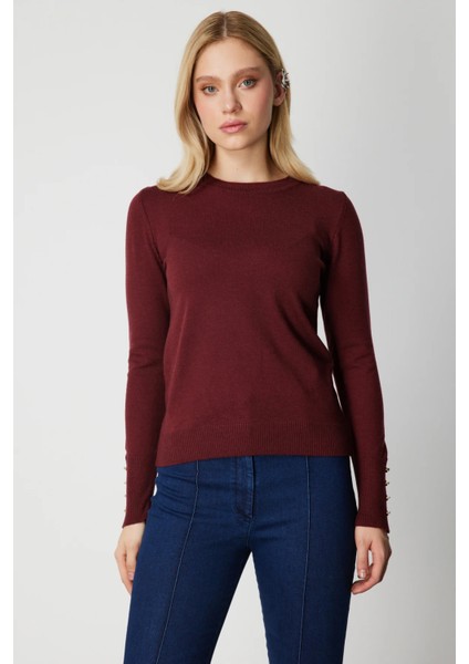 Sıfır Yaka Basic Triko Kazak 63500-26K