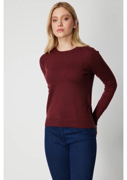 Sıfır Yaka Basic Triko Kazak 63500-26K fiyatları