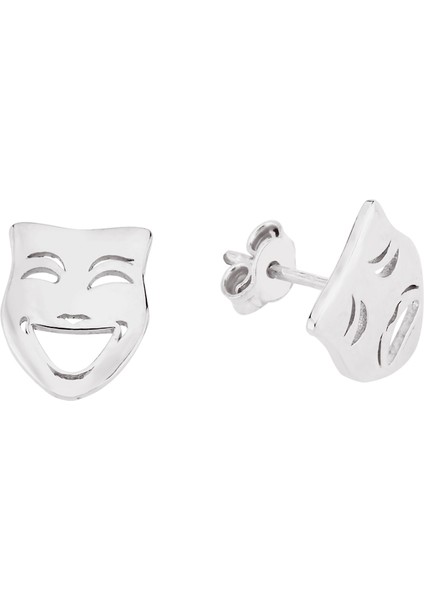 Gümüş Tragedya Tiyatrocu Küpe