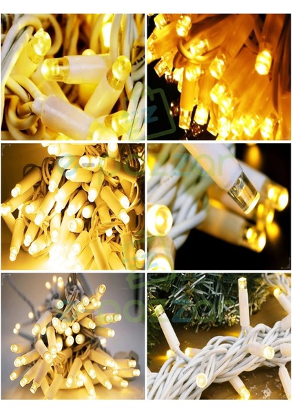 10M 100 LED IP65 Dış Mekan LED Işık Beyaz Kablo fiyatları