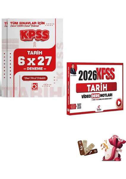 2026 KPSS Tarih Deneme ve Video Ders Notları seti Tekrar Akademi