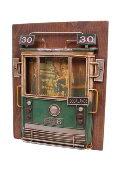 Dekoratif Metal Çerçeve Tramvay Dekorlu ( 25 Is ) modelleri