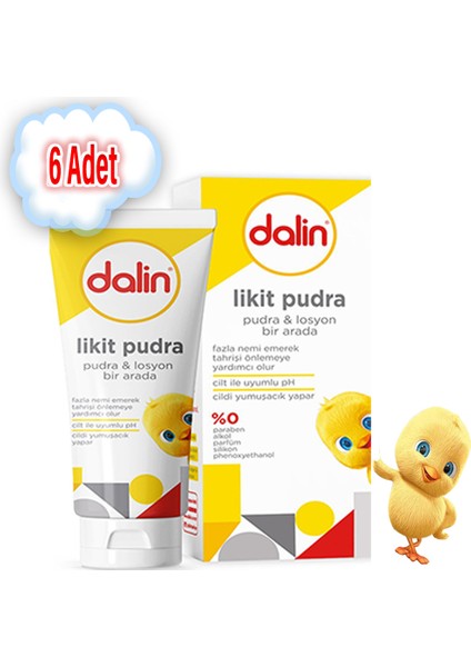 x 6 Adet Likit Pudra 100 ml