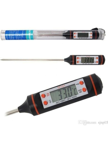 Gıda Termometresi Sıvı Gıda Et Su Süt Mama Sıcaklık Ölçer - Özel Kutulu fiyatları