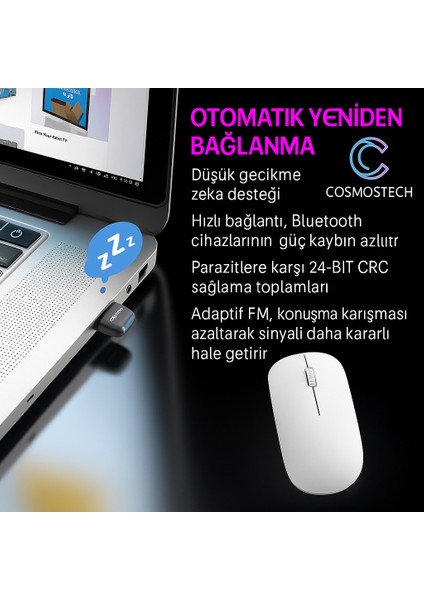 Bluetooth 5.4 USB Adaptör – Pc & Laptop Uyumlu | Tak-Çalıştır Dongle | Düşük Gecikme, Edr Kablosuz Alıcı Verici | Kulaklık, Klavye, Mouse ile Uyumlu fiyatları