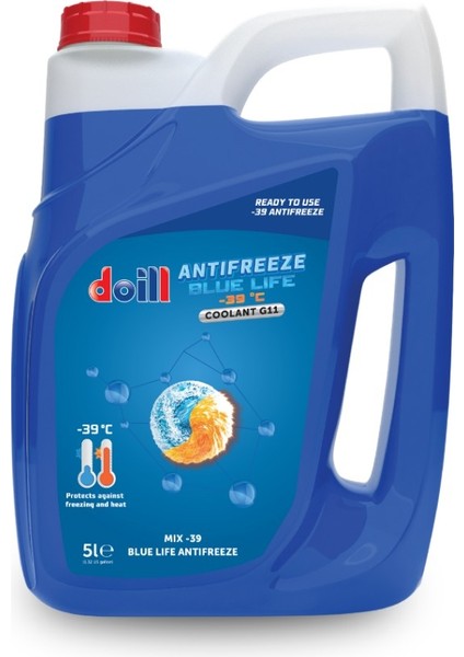 -39 / -40 Derece Hazır Karışım 5 Litre Mavi Antifriz - G11 (Üretim Yılı: 2025) fırsatları