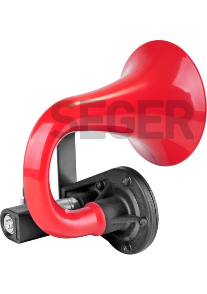 Seger 80JH Tek Boynuz Havalı Korna 24V (Unıchorn), Kırmızı Plastik Borulu modelleri