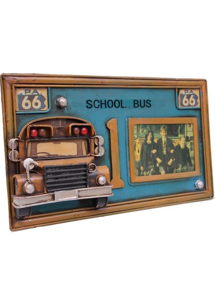 Dekoratif Metal Çerçeve Okul Otobüsü Dekorlu ( 25 Is ) fırsatları