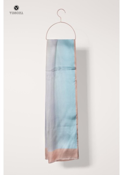 SATEN İPEK DEGRADELİ FULAR 30X170