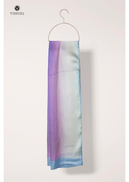 SATEN İPEK DEGRADELİ FULAR 30X170