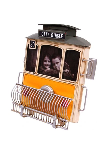Dekoratif Metal Çerçeve Tramvay Temalı ( 25 Is ) modelleri