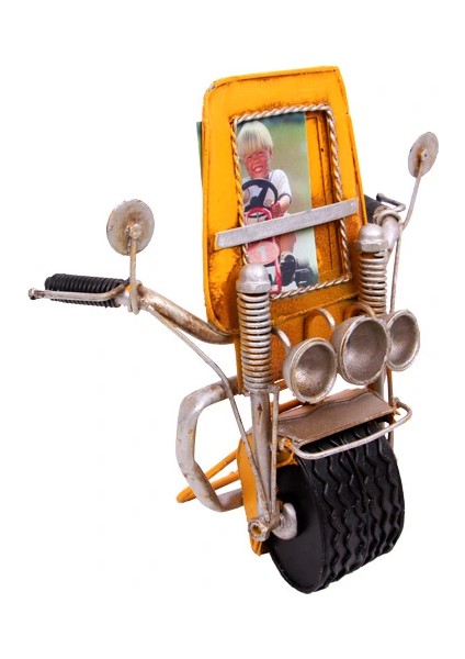 Dekoratif Metal Çerçeve Motosiklet Temalı ( 25 Is ) fiyatları