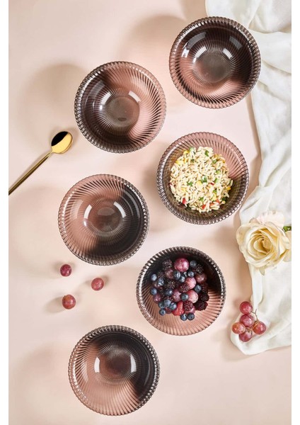 Jest 6 Parça Cam Salata/çorba/çerez Cam Kasesi Seti