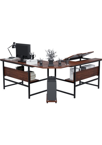 300-C Ceviz L Bilgisayar ve Çizim Masası modelleri