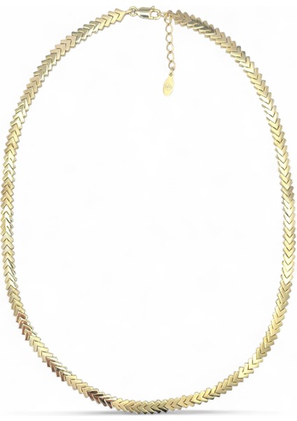 925 Ayar Gümüş Balık Sırtı Kadın Kolye