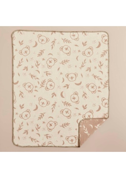 Koala Pamuklu Bebek Battaniyesi Vizon (100X120 Cm)