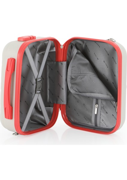 Polipropilen 3'lü Valiz Seti Büyük & Orta & Makyaj V376