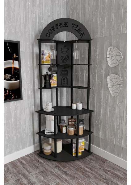 Ristretto Kahve Köşesi Raf Siyah modelleri