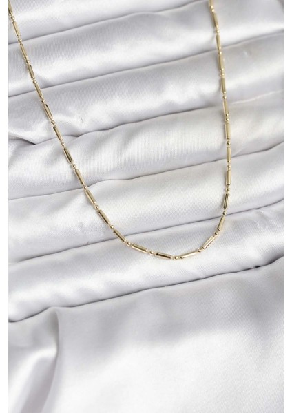 14K Renk Kaplama Zincir cm Kadın Kolye