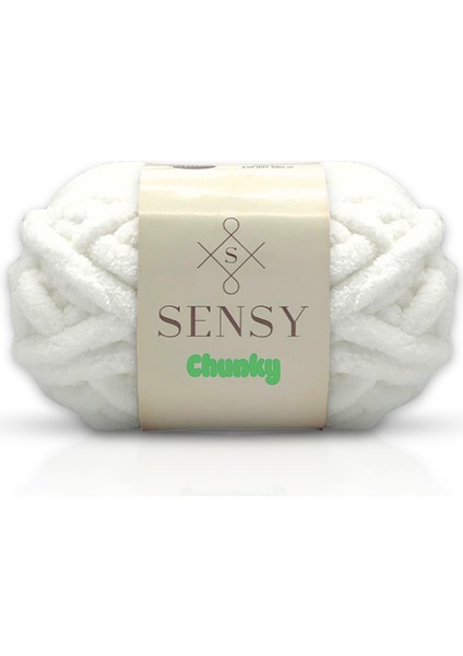 Chunky Parmak Örgü Ipi El Örgü Ipliği 200 gr Battaniye Ipi Şapka Atkı Ipi Parmak ile Örme Ipi Beyaz