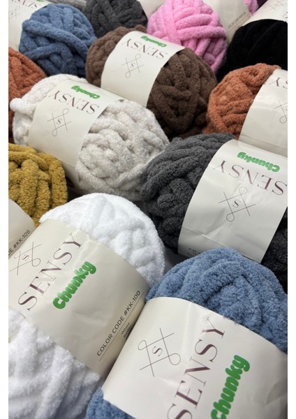 Chunky Parmak Örgü Ipi El Örgü Ipliği 200 gr Battaniye Ipi Şapka Atkı Ipi Parmak ile Örme Ipi Beyaz