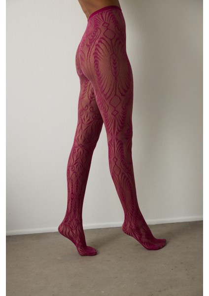 Açık Pembe Çift Renkli Duo Desenli 15 Denye Ince Külotlu Çorap fiyatları