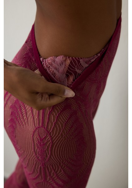 Açık Pembe Çift Renkli Duo Desenli 15 Denye Ince Külotlu Çorap fırsatları