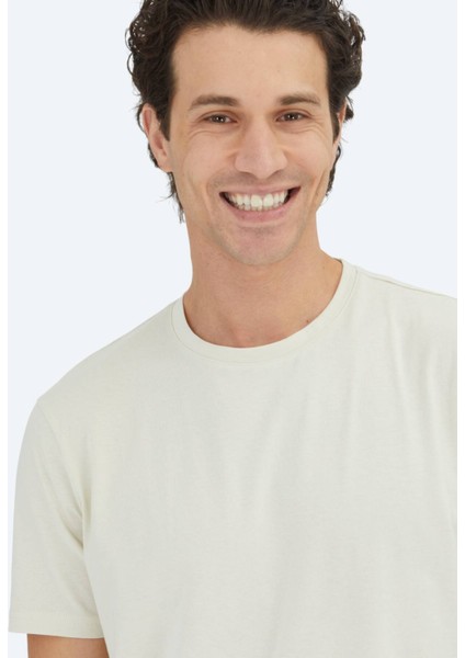 Taş Düz Bisiklet Yaka %100 Pamuk T-Shirt