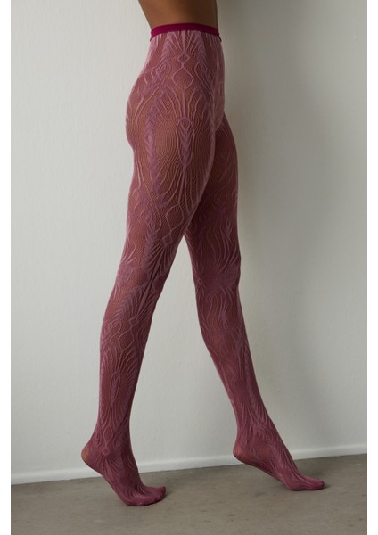 Açık Pembe Çift Renkli Duo Desenli 15 Denye Ince Külotlu Çorap indirimleri