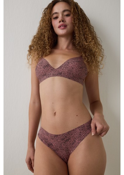 Gül Kurusu Tattoo Effect Dikişsiz Balensiz Çıkarılabilir Kaplı Üçgen Sütyen fırsatları