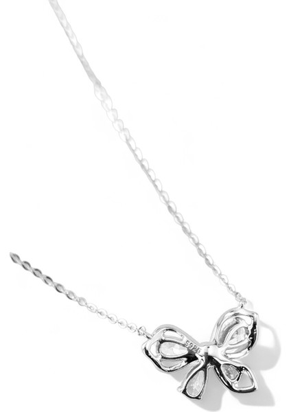 925 Ayar Gümüş Mozanit Taşlı Fiyonk Kadın Gümüş Kolye fırsatları