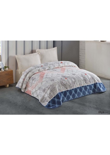 Kalın Tek Kişilik Kabartmalı Battaniye Embos 160X220