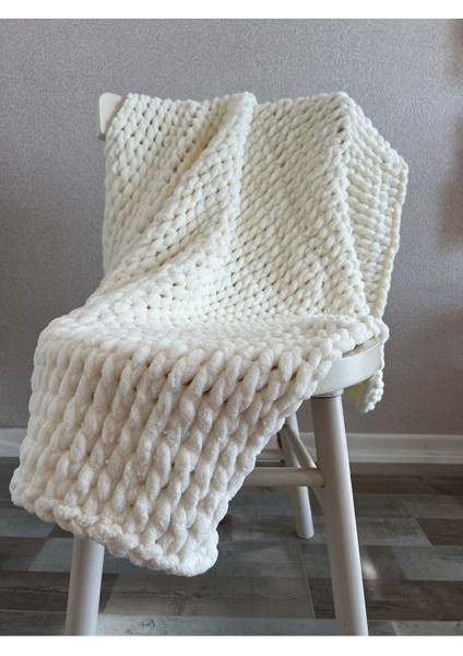 Handmade Ekru Renk Puffy Bebek Battaniyesi 90X90 cm indirimleri