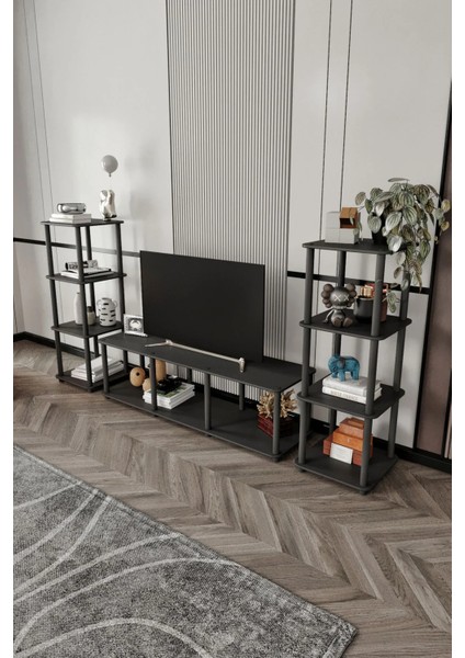 Masivo Tv Sehpa Kitaplık Siyah fiyatları