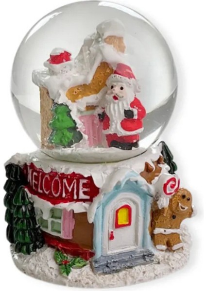 Pinky Bee Noel Kar Küresi Işıkları Yılbaşı Kar Küresi 8 cm 1756 modelleri