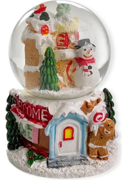 Pinky Bee Noel Kar Küresi Işıkları Yılbaşı Kar Küresi 8 cm 1756 fırsatları
