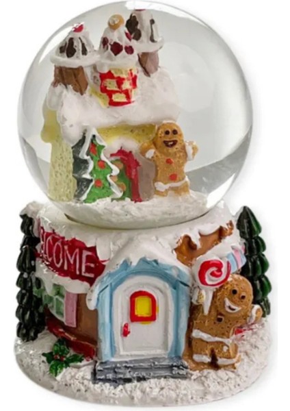 Pinky Bee Noel Kar Küresi Işıkları Yılbaşı Kar Küresi 8 cm 1756 indirimleri