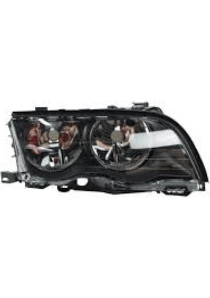 Bmw Komple Far E46 Sağ; Siyah -Sedan- 1998-01