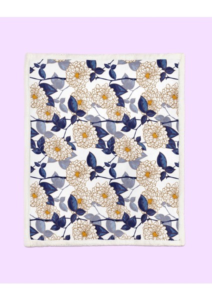 Desenli Sherpa Kalın Tv Battaniyesi