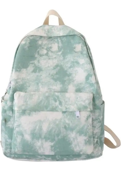 Yüksek Kaliteli Naylon Çok Yönlü Sırt Çantası Siyah Gri Beyaz Kırmızı Su Geçirmez Bilgisayar Çantası Büyük Kapasiteli Yıkanabilir Seyahat Çantası Unisex Renk: Yeşil (Yurt Dışından)