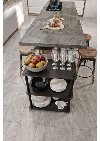 Servant Servis Arabası Siyah fiyatları