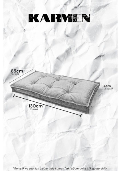 Karmen Büyük Boy Palet Minderi Kalın Yer Minderi 14CM Konforlu Kadife Kumaş Yıkanabilir Koyu Yeşil fırsatları