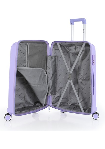 Polipropilen 3'lü Valiz Seti Büyük & Kabin & Makyaj V305